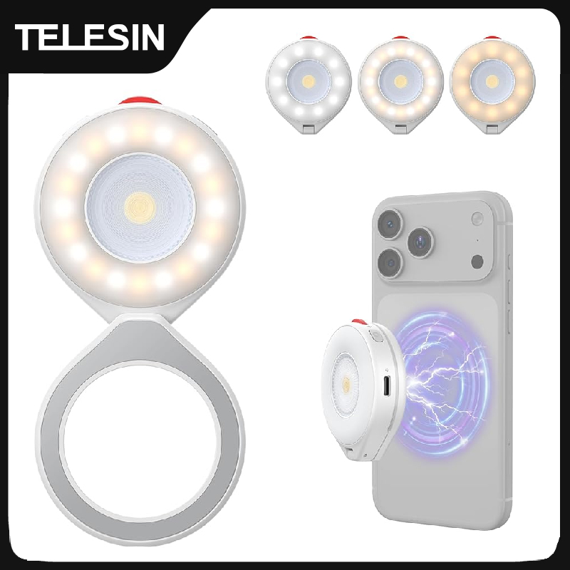Photography Lighting Brands - TELESIN Luce flash magnetica Smartphone Fotografia