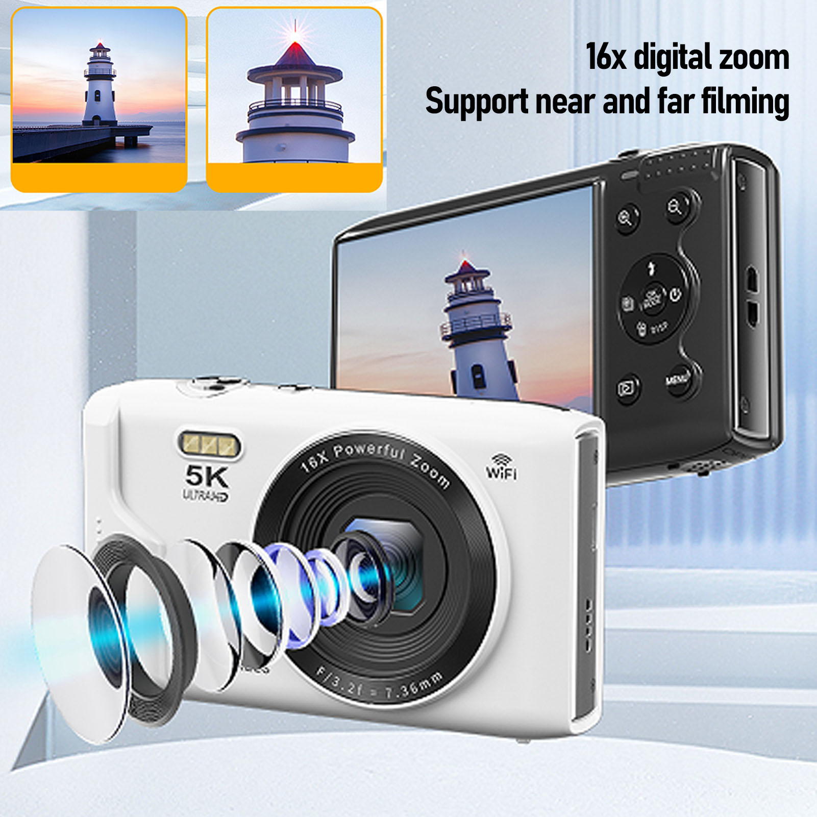 Photography Lighting For Beginners - Fotocamera digitale 5K 72MP 16X Zoom
