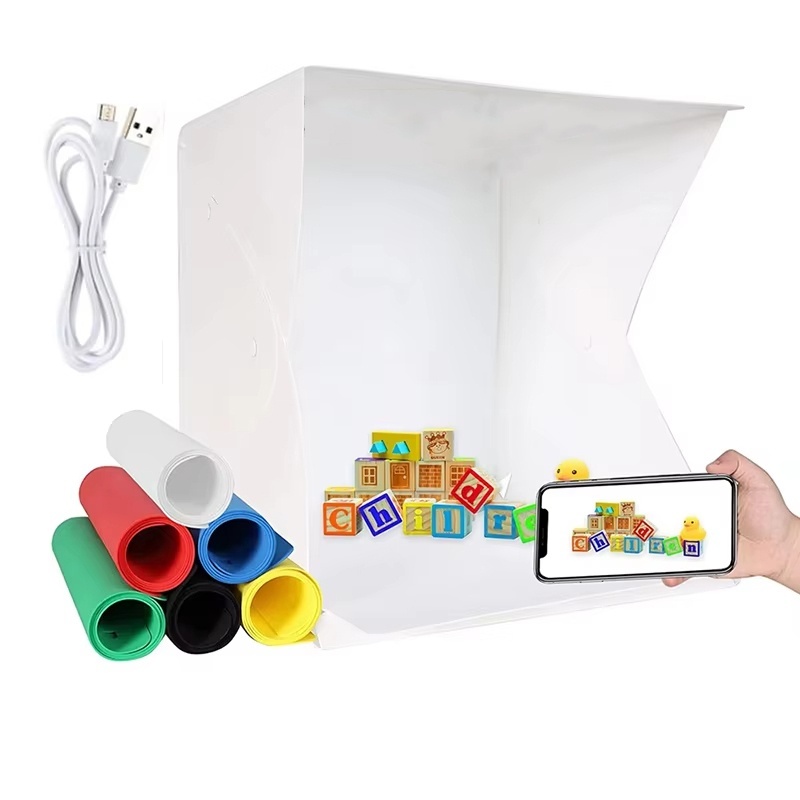Photography Lighting Kit Portable - Lightbox Pieghevole Portatile per Fotografia, Tenda
