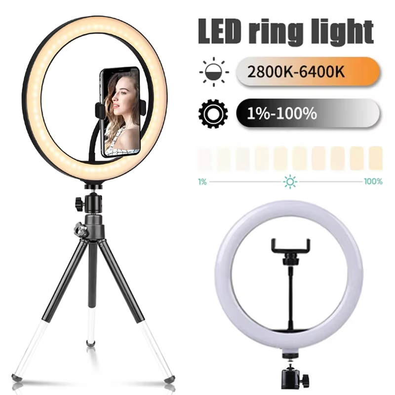 Photography Lighting Description - Luce ad anello per selfie da