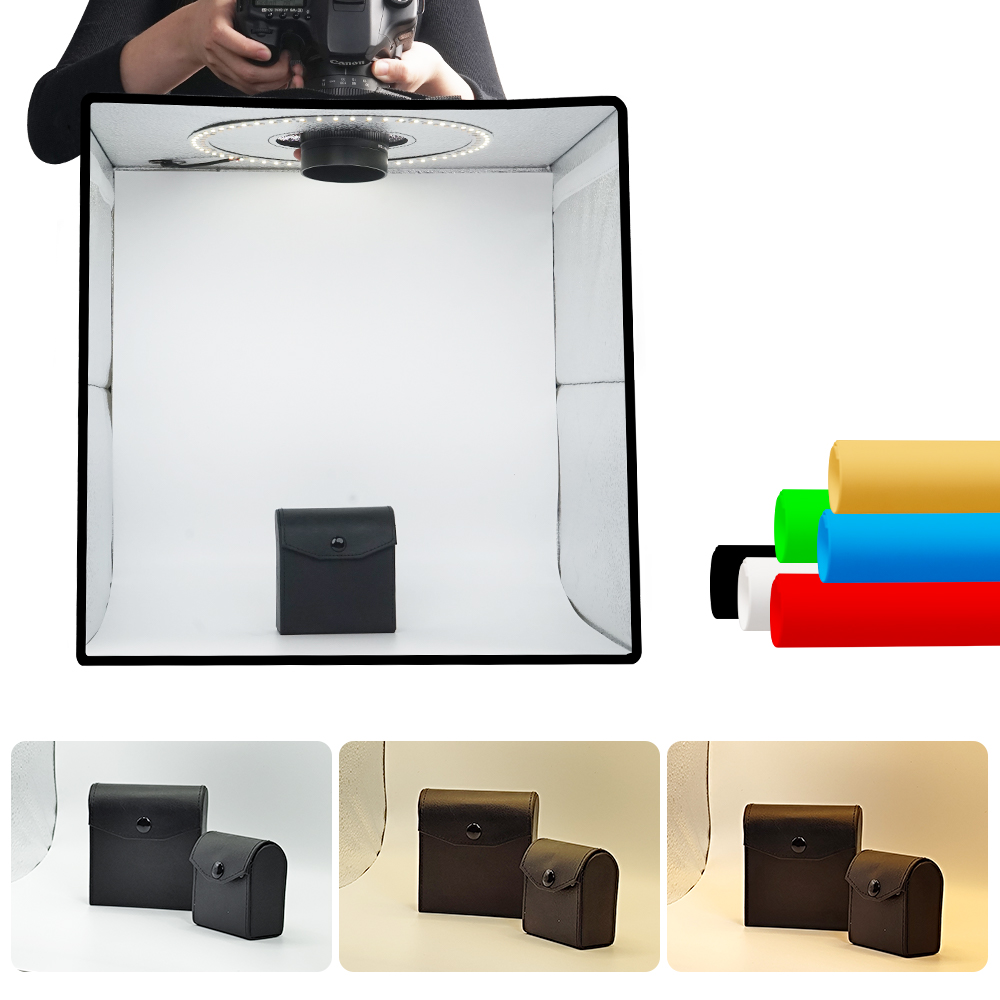 Photography Lighting Kit Portable - Lightdow Scatola fotografica dimmerabile Luce a