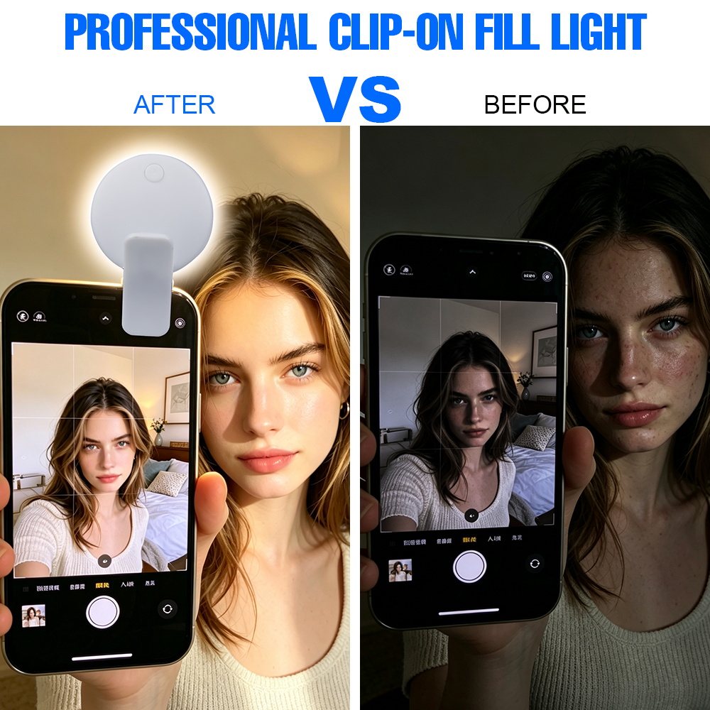 Luce LED a Clip per Selfie, 3  - Photography Lighting Description recensione e prezzo